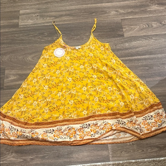 Umgee Dresses & Skirts - Umgee Mustard Floral Dress